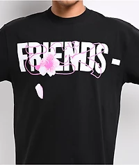 VLONE Friends Flower Black T-Shirt