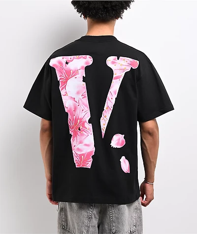 VLONE Friends Flower Black T-Shirt