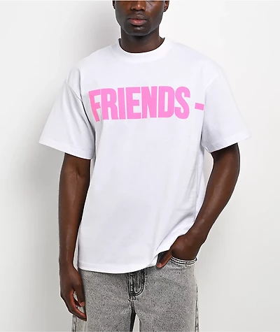 VLONE Friends Pink & White T-Shirt