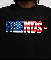 VLONE Friends USA Black T-Shirt
