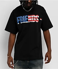 VLONE Friends USA Black T-Shirt