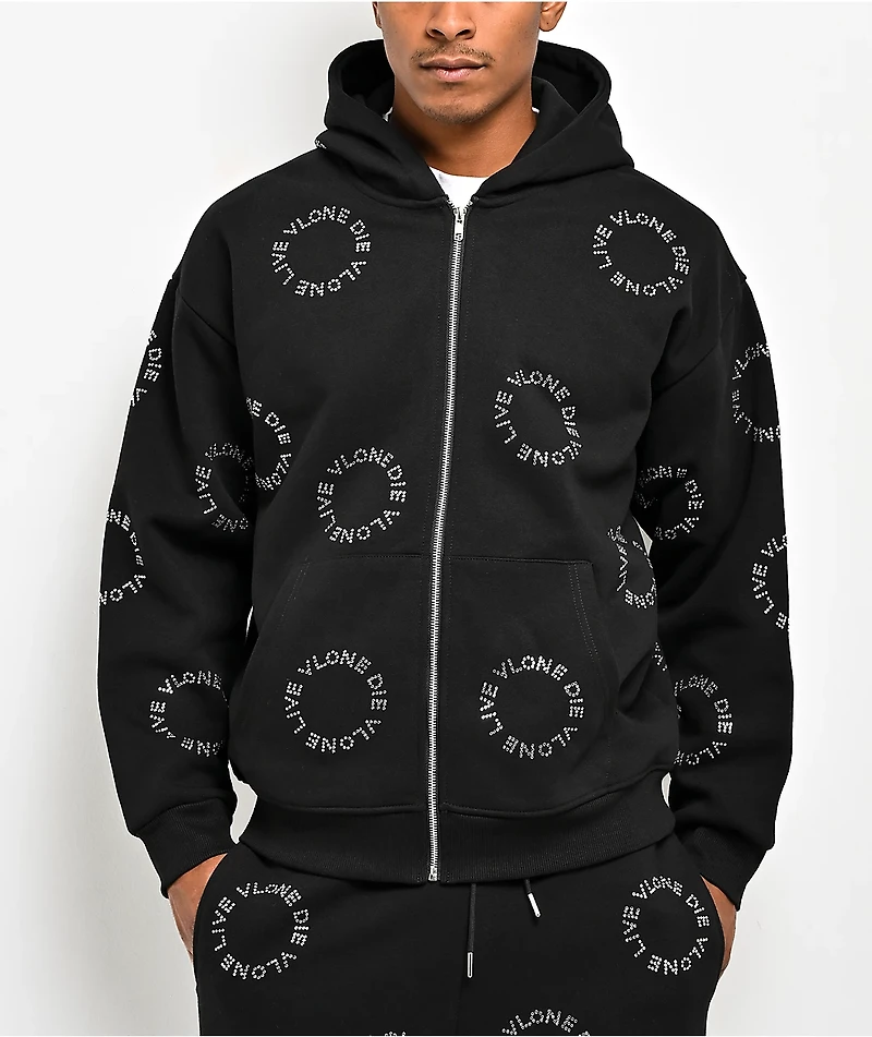 VLONE LVDV Black Zip Hoodie