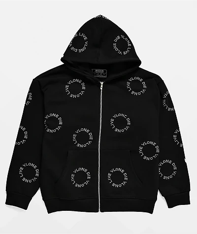 VLONE LVDV Black Zip Hoodie