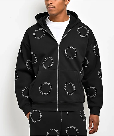 VLONE LVDV Black Zip Hoodie