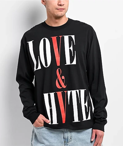 VLONE Love & Hvte Black Long Sleeve T-Shirt