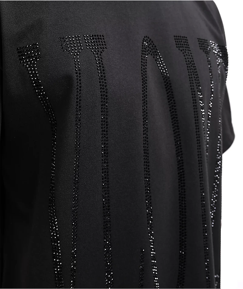 VLONE Murdered Out Rhinestone Black T-Shirt