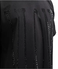 VLONE Murdered Out Rhinestone Black T-Shirt