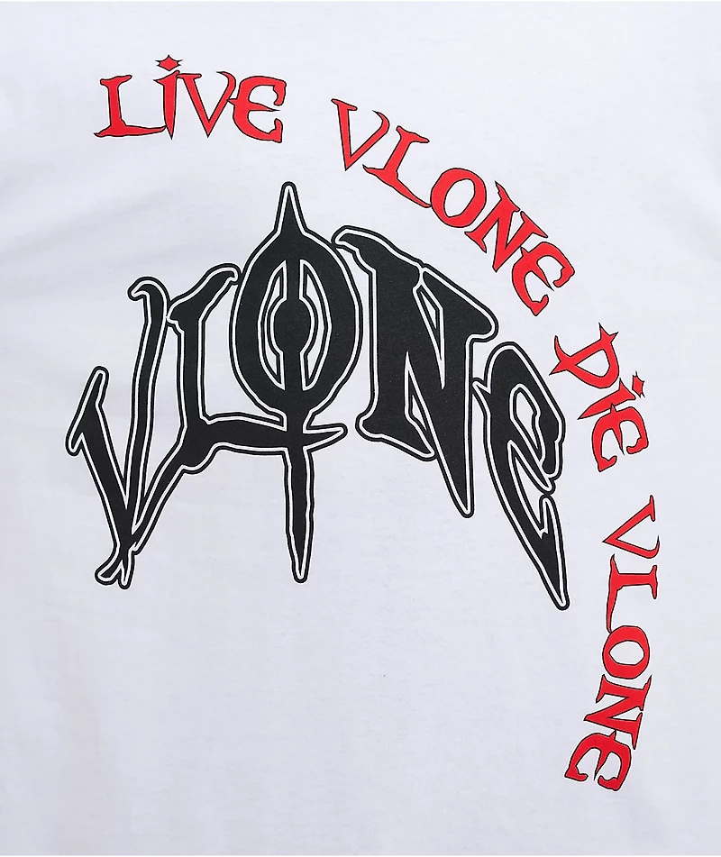 VLONE Omen White Long Sleeve T-Shirt