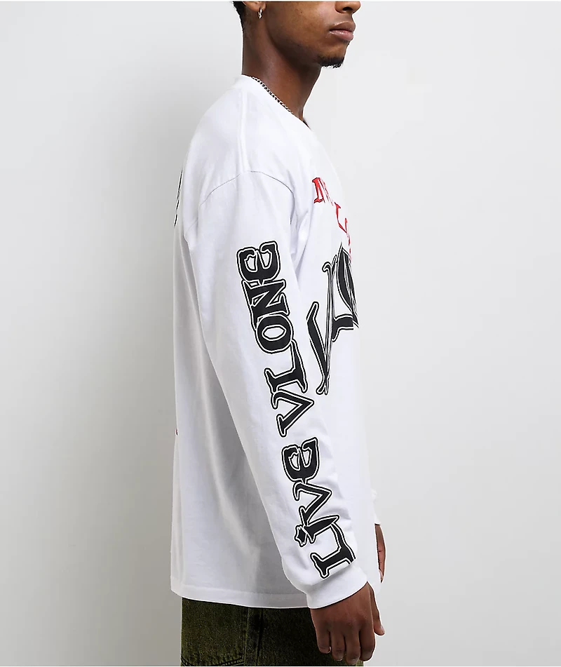 VLONE Omen White Long Sleeve T-Shirt