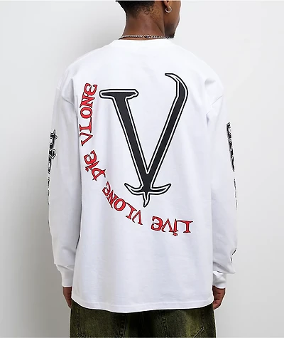 VLONE Omen White Long Sleeve T-Shirt