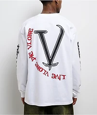 VLONE Omen White Long Sleeve T-Shirt
