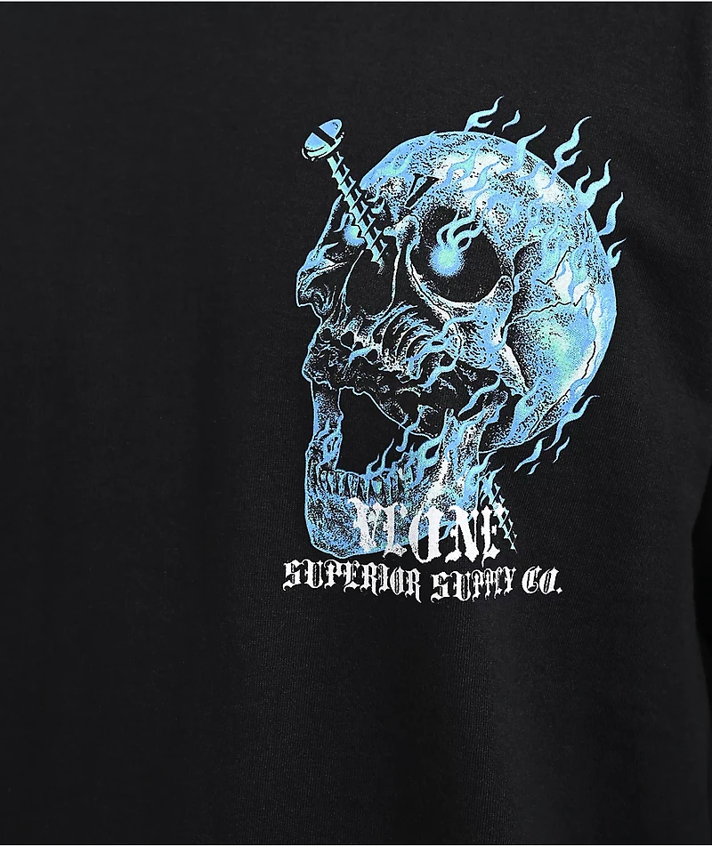 VLONE Screwed Black Long Sleeve T-Shirt