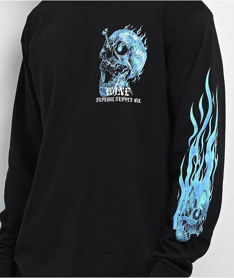 VLONE Screwed Black Long Sleeve T-Shirt