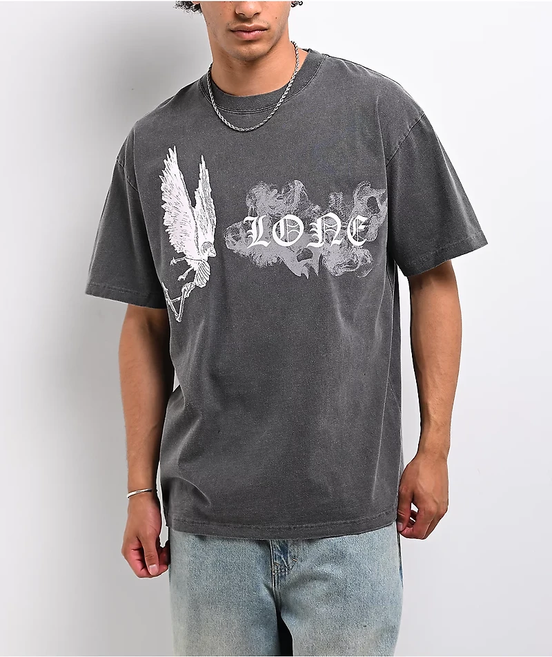 VLONE Smoke Angel Grey Wash T-Shirt