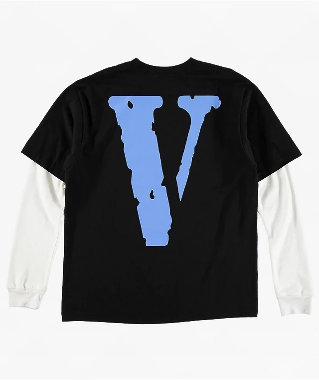 VLONE Staple Black & White 2fer Long Sleeve T-Shirt at Hamilton 