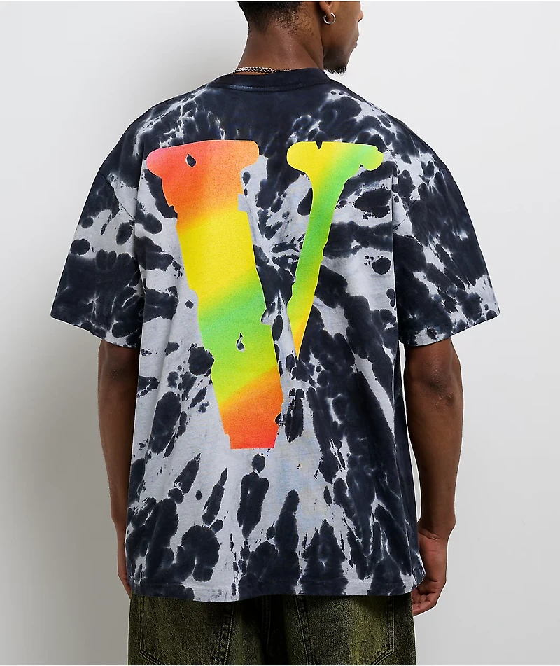 VLONE Staple Black & White Tie Dye T-Shirt