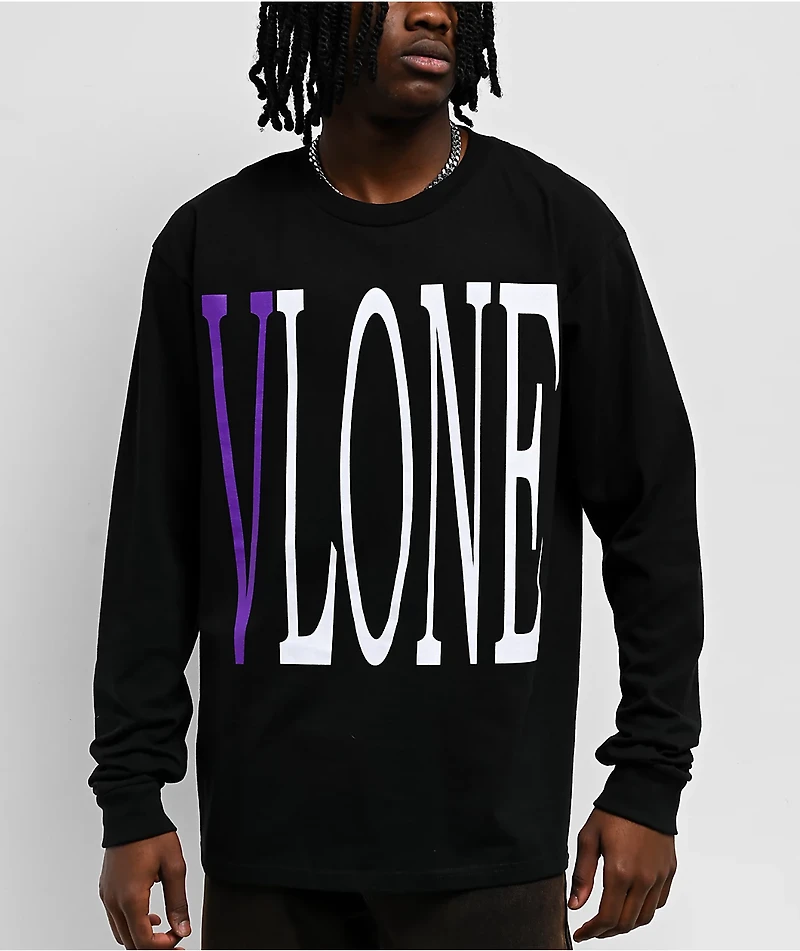 VLONE Staple Purple & Black Long Sleeve T-Shirt