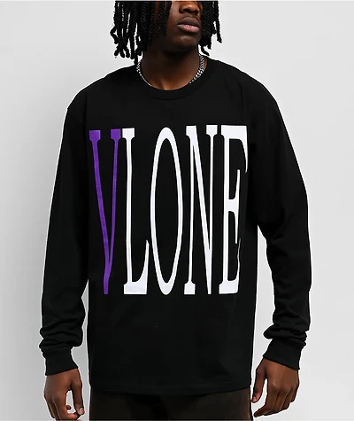 VLONE Staple Purple & Black Long Sleeve T-Shirt