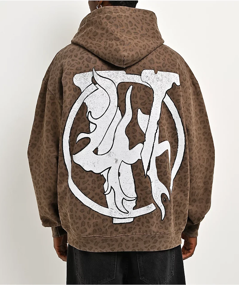 VLONE x LOSTHILLS Leopard Brown Hoodie