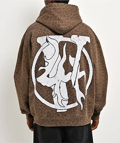 VLONE x LOSTHILLS Leopard Brown Hoodie