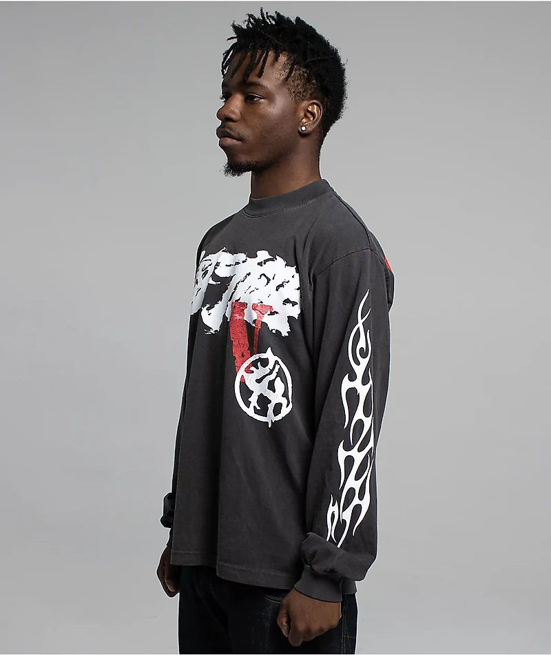 VLONE x LOSTHILLS Smoke Black Long Sleeve T-Shirt