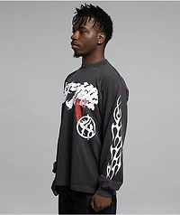 VLONE x LOSTHILLS Smoke Black Long Sleeve T-Shirt