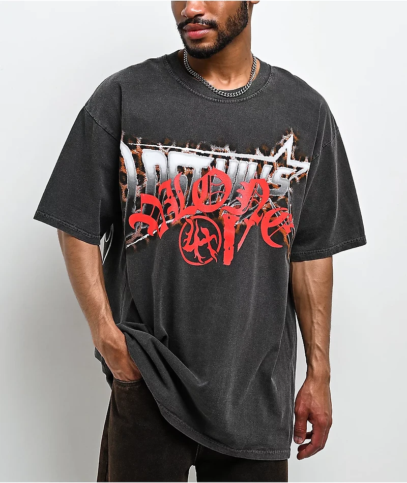 VLONE x Lost Hills Animal Black Wash T-Shirt