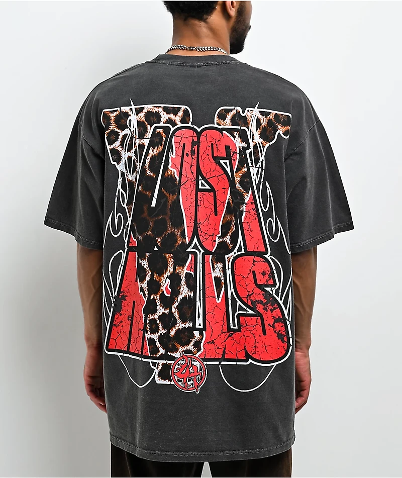 VLONE x Lost Hills Animal Black Wash T-Shirt