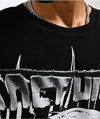 VLONE x Lost Hills Skull Black Thermal Long Sleeve T-Shirt