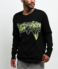 VLONE x Lost Hills Slime Grey Wash Long Sleeve T-Shirt