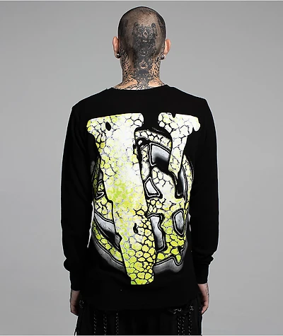 VLONE x LOSTHILLS Slime Grey Wash Thermal Long Sleeve T-Shirt