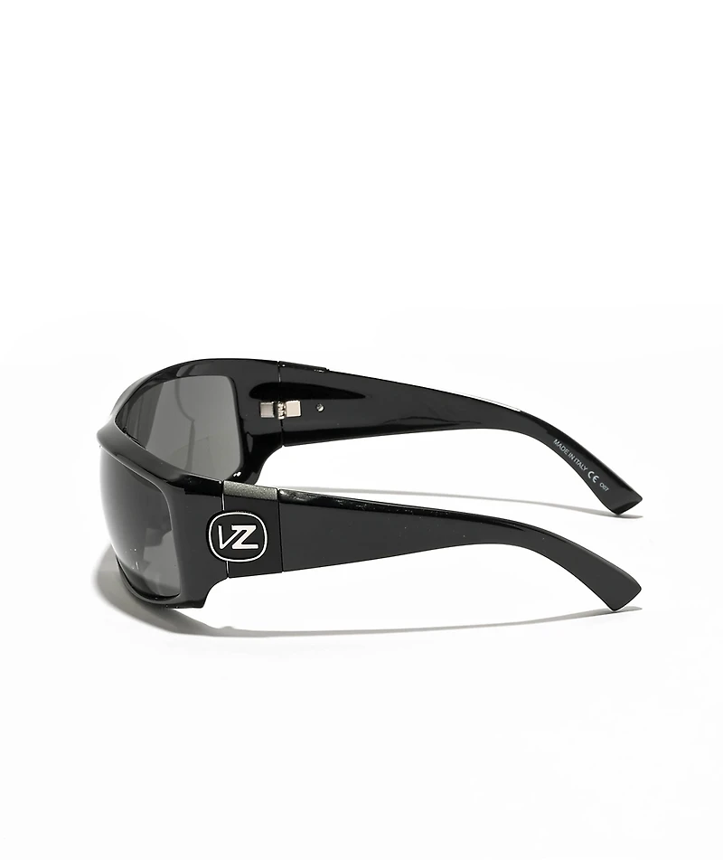 VON ZIPPER Clutch Black Gloss & Grey Sunglasses