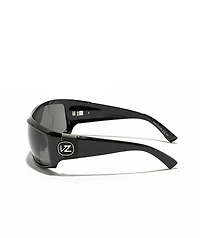 VON ZIPPER Clutch Black Gloss & Grey Sunglasses