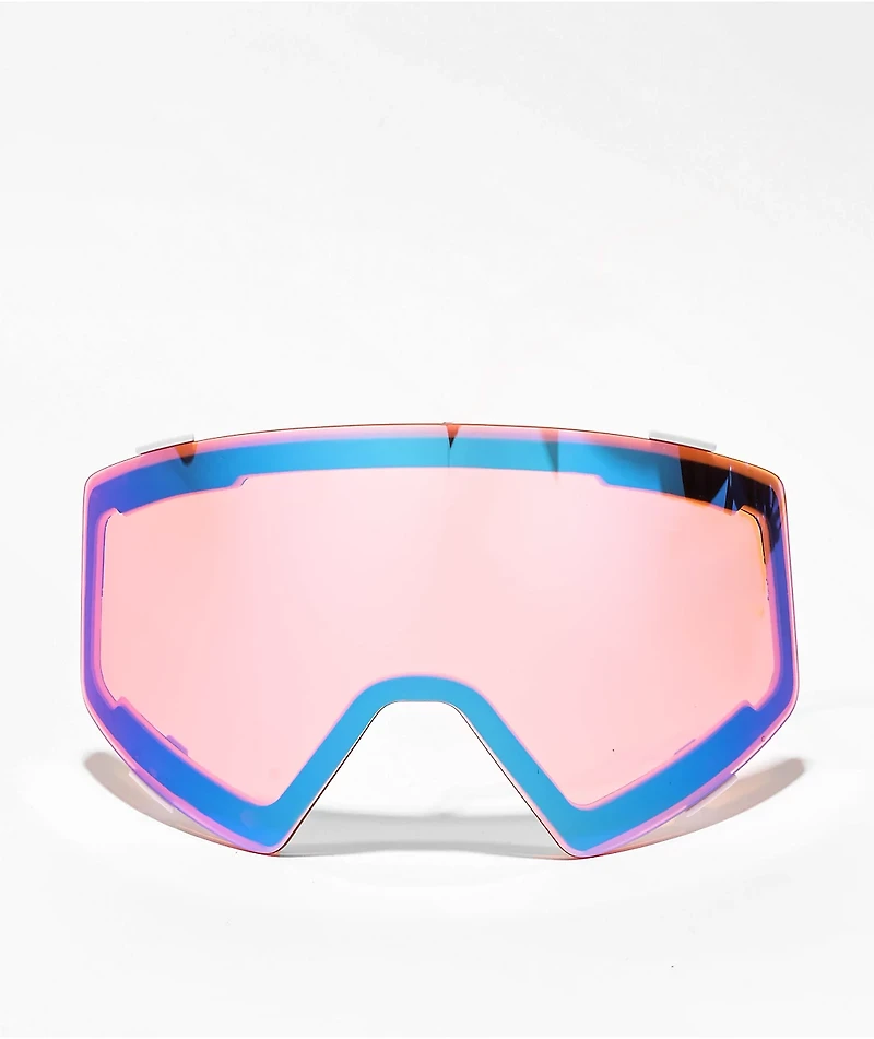 VONZIPPER Capsule White & Fire Chrome Snowboard Goggles
