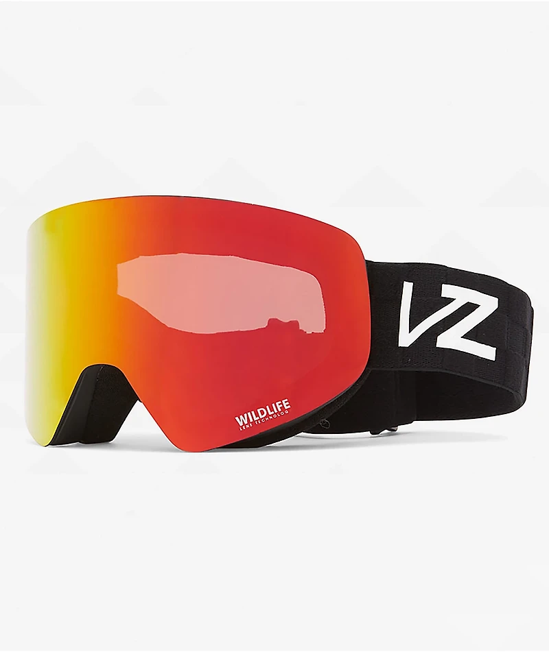 VONZIPPER Encore Black, Satin & Wildfire Snowboard Goggles