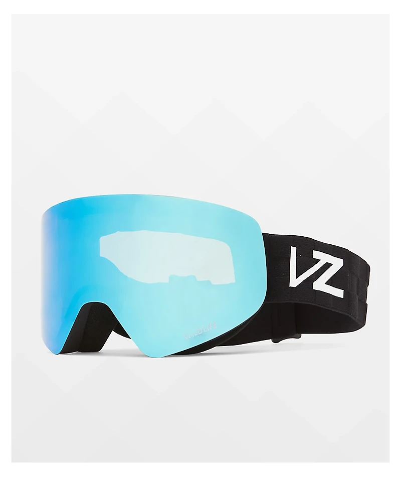 VONZIPPER Encore Black Satin & Stellar Chrome Snowboard Goggles