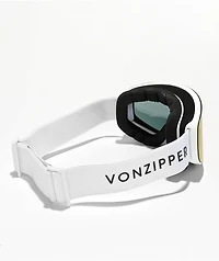 VONZIPPER Encore White Gloss & Fire Chrome Snowboard Goggles