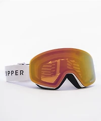 VONZIPPER Encore White Gloss Pink Chrome Snowboard Goggles