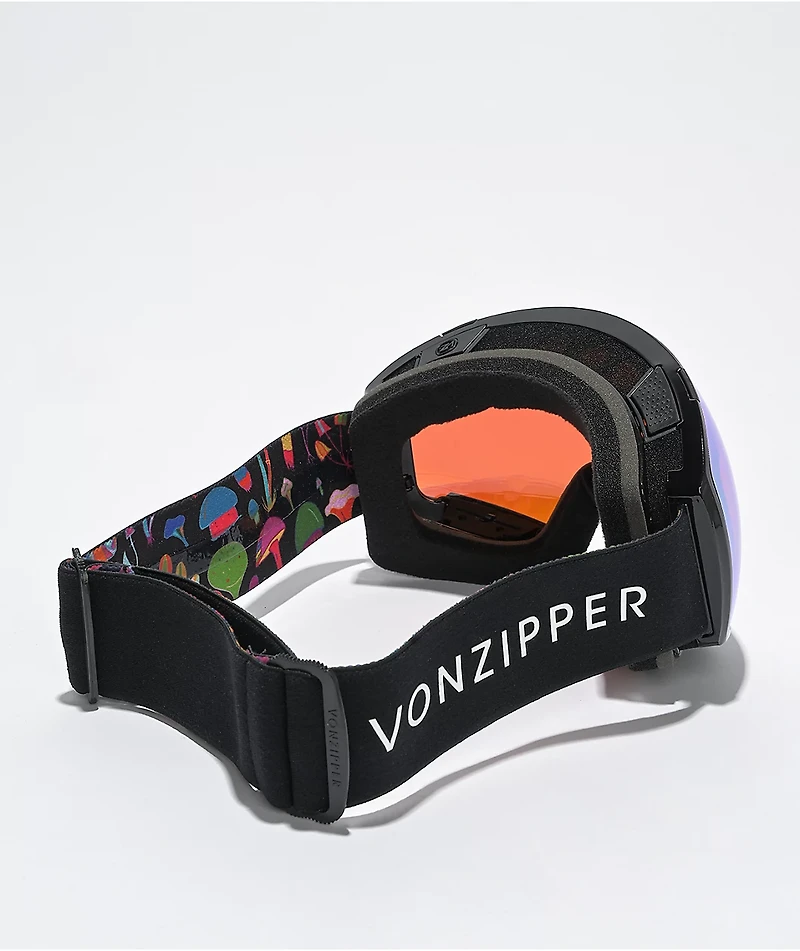 VONZIPPER Jetpack Black Gloss & Stellar Chrome Snowboard Goggles