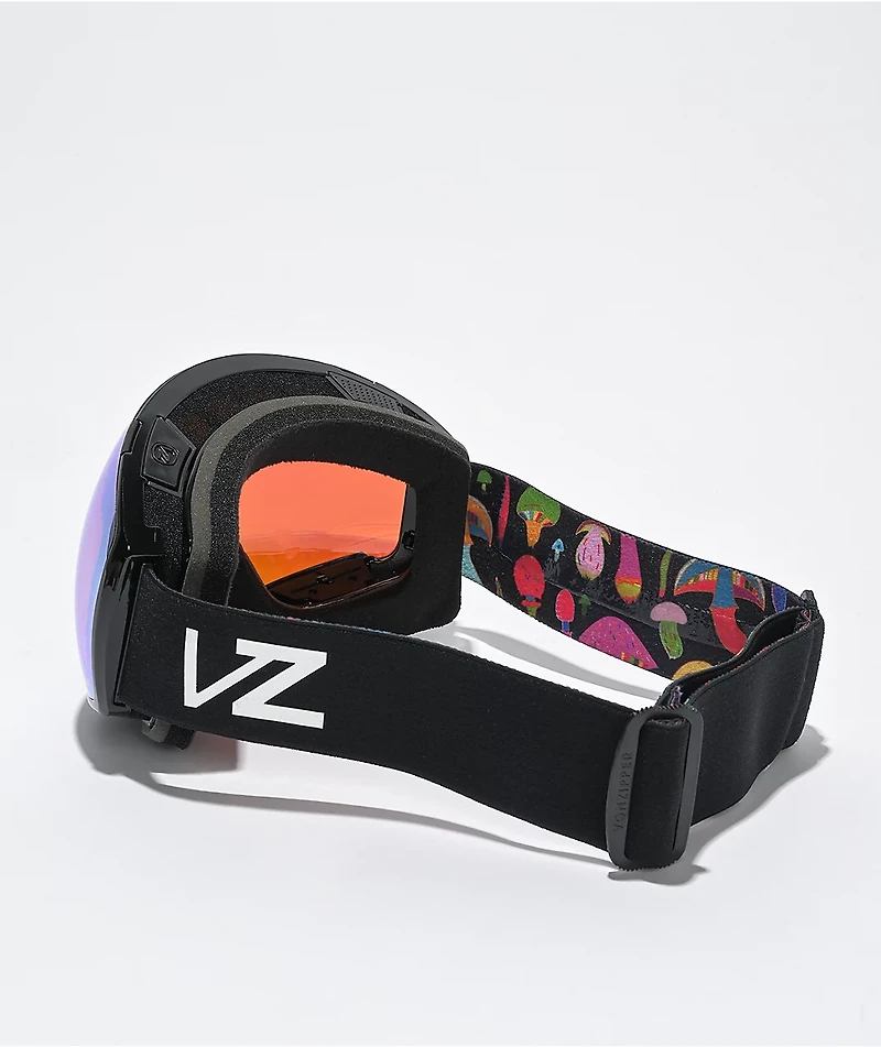 VONZIPPER Jetpack Black Gloss & Stellar Chrome Snowboard Goggles