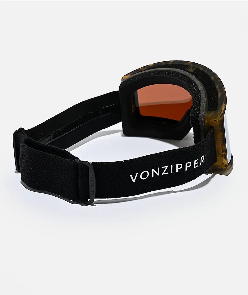 VONZIPPER Mach VFS Tort Satin & Silver Chrome Snowboard Goggles