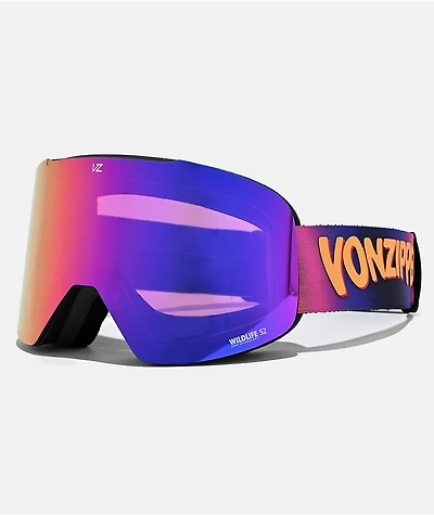 VONZIPPER Outro Grunge & Cosmic Chrome Snowboard Goggles