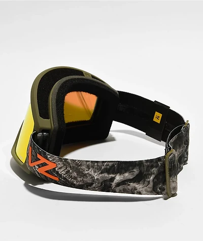 VONZIPPER x Mossy Oak Cleaver Camo & Fire Chrome Snowboard Goggles