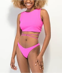 VYB Chelsea Pink High Leg Bikini Bottom