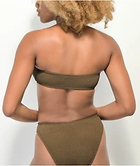 VYB Reckless Brown Bandeau Bikini Top