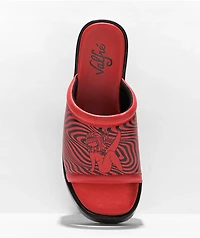 Valfre Lucyd Dreams Red & Black Sandals