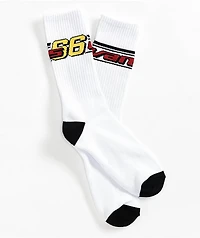 Vans 2k Bar Logo White Crew Socks