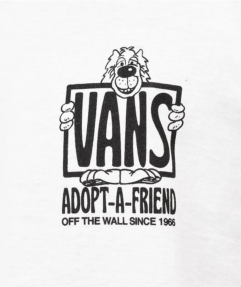 Vans Adopted A Friend White T-Shirt