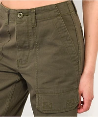 Vans Arroyo Olive Green Wide Leg Cargo Pants