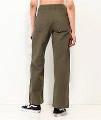 Vans Arroyo Olive Green Wide Leg Cargo Pants
